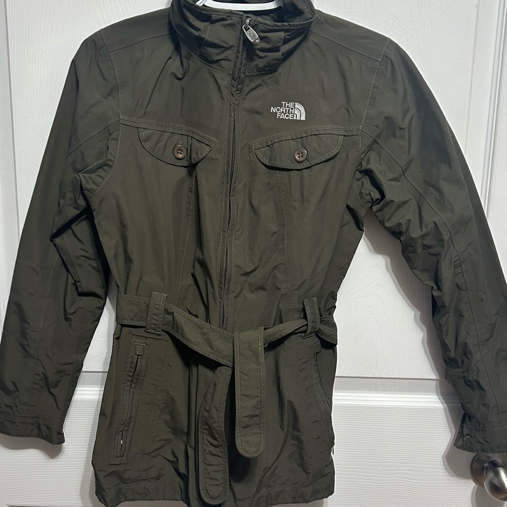 The North Face Khaki Zip-Up Jacket